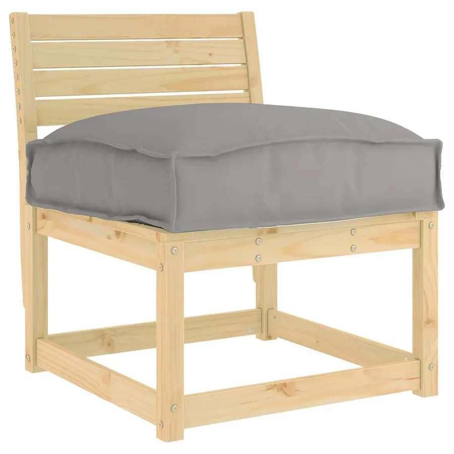 Coussin Gris 60 x 40 x 8 cm Tissu Oxford - 2