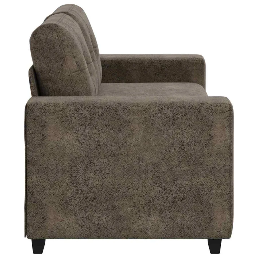 Canapé 2 places gris foncé 140 cm similicuir - 5