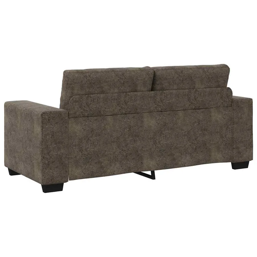 Canapé 2 places gris foncé 140 cm similicuir - 6