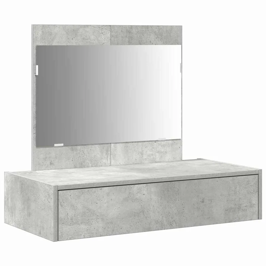 Table de Toilette Gris 83 x 40 x 70 cm Bois d'ingénierie - 2