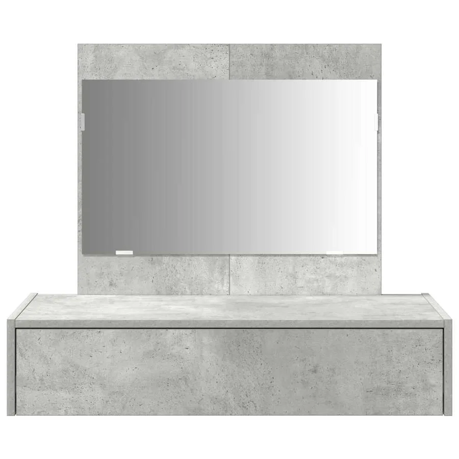 Table de Toilette Gris 83 x 40 x 70 cm Bois d'ingénierie - 6