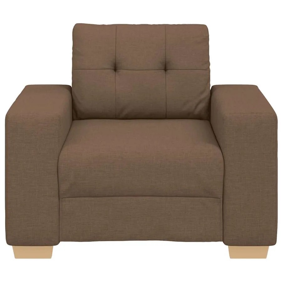Fauteuil canapé marron 100x78x80 cm en tissu - 4