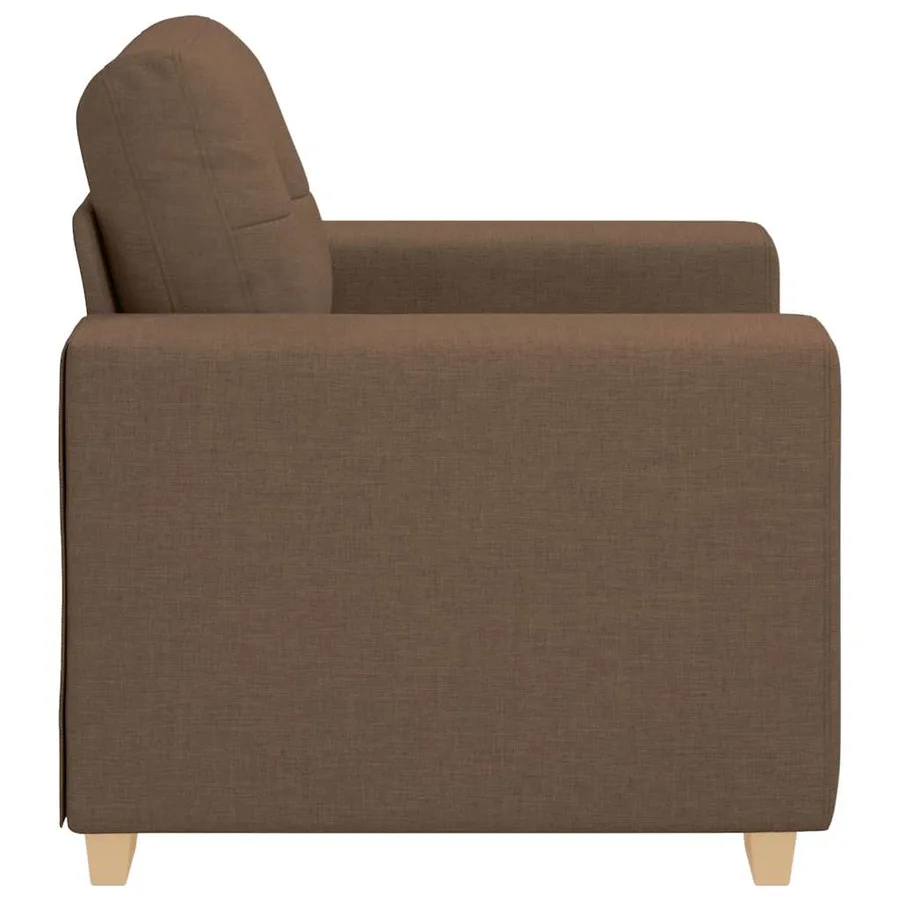 Fauteuil canapé marron 100x78x80 cm en tissu - 5