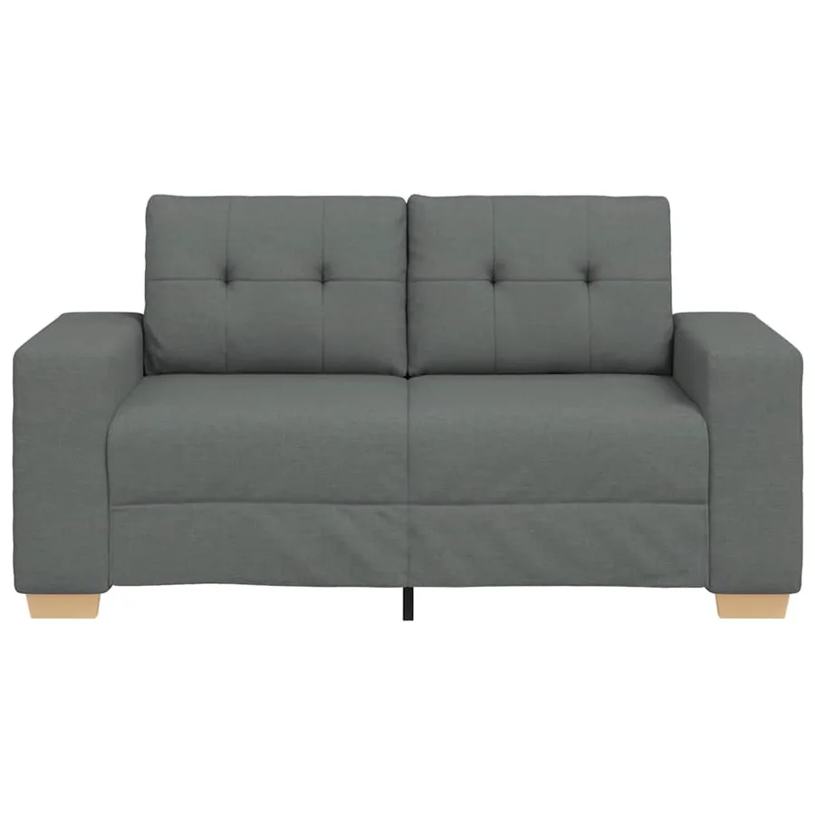 Canapé deux places gris foncé 160 x 77 x 82 cm en tissu - 4