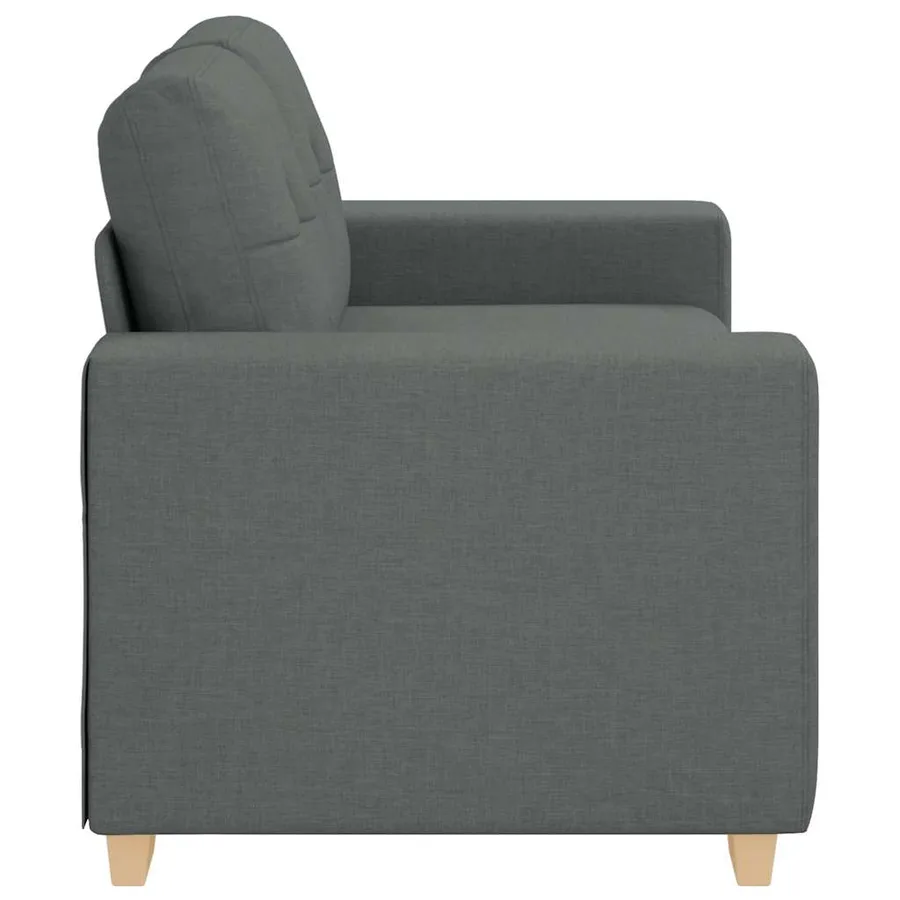 Canapé deux places gris foncé 160 x 77 x 82 cm en tissu - 5