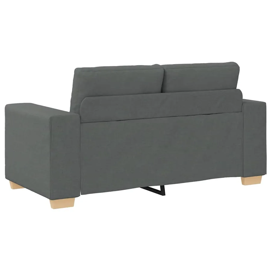 Canapé deux places gris foncé 160 x 77 x 82 cm en tissu - 6