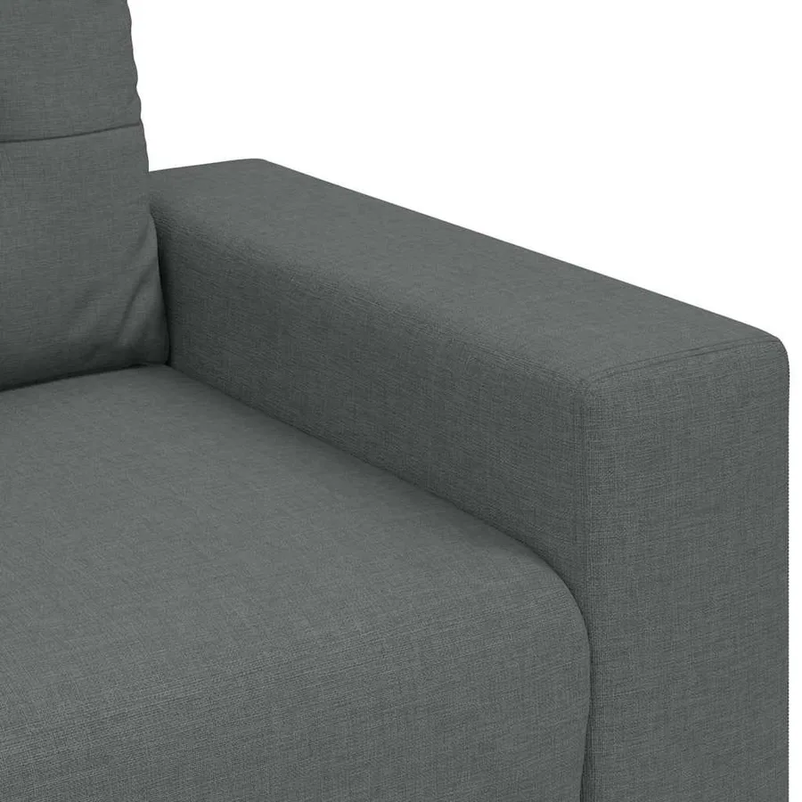 Canapé deux places gris foncé 160 x 77 x 82 cm en tissu - 7