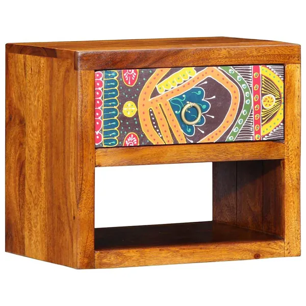 Cabinet de chevet Marron 40 x 35 x 35 cm Bois d'Acacia Massif