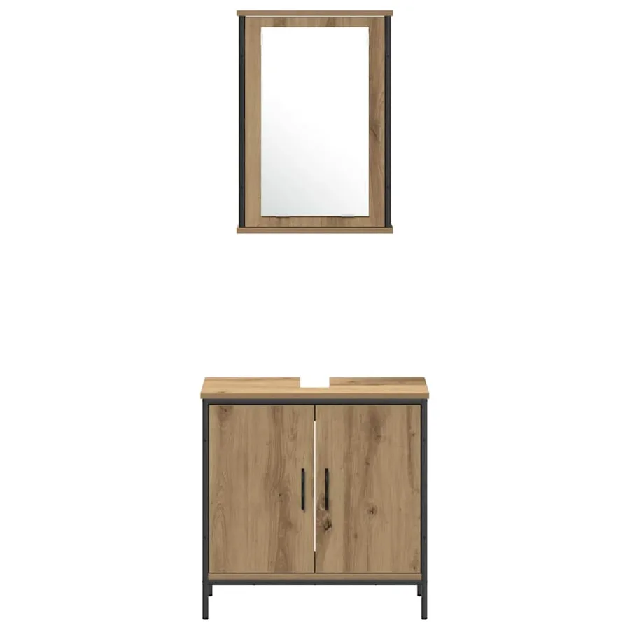 Ensemble de mobilier de salle de bain 4 pc Marron - 9