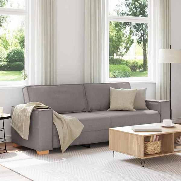 Canapé 3 places Taupe 180 cm Tissu