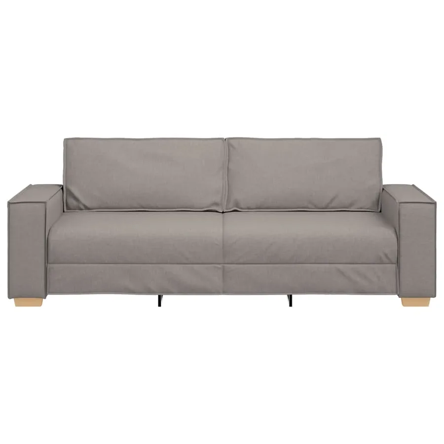 Canapé 3 places Taupe 180 cm Tissu - 4