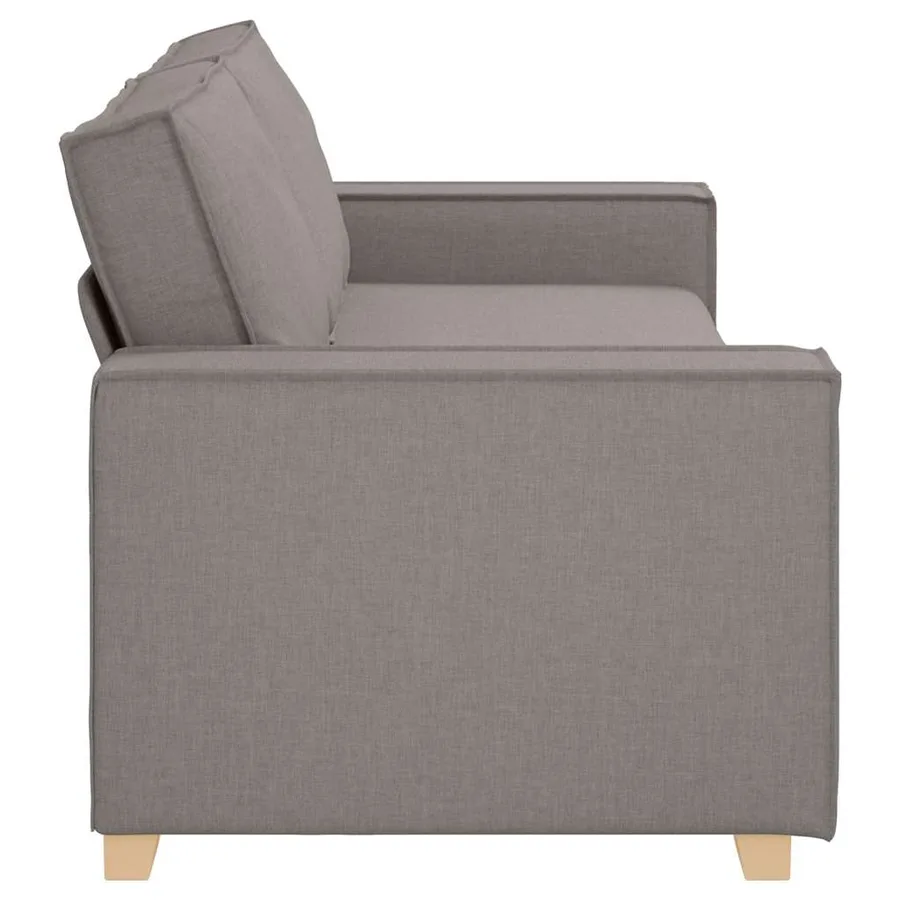 Canapé 3 places Taupe 180 cm Tissu - 5