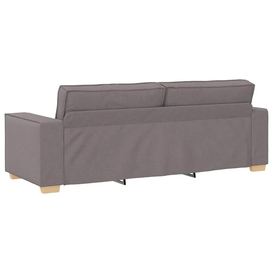 Canapé 3 places Taupe 180 cm Tissu - 6