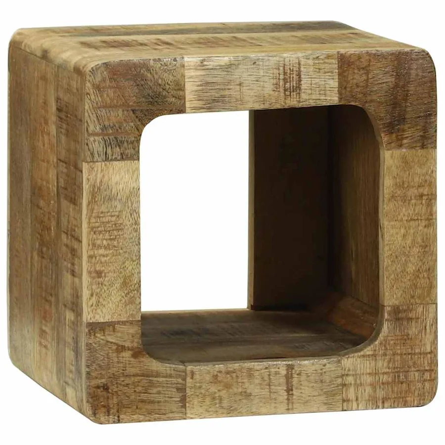 Unites TV 2 pcs Marron 36 x 30 x 36 cm Bois de mangue massif - 4