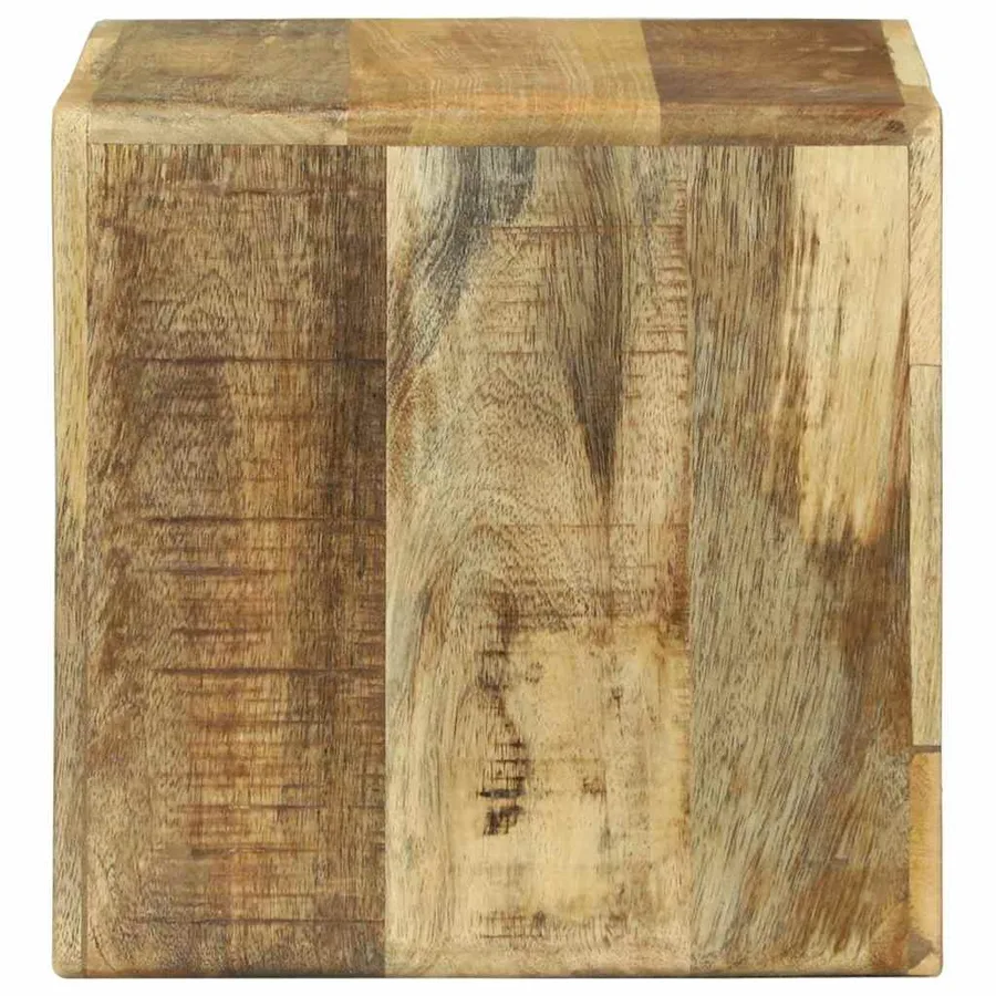 Unites TV 2 pcs Marron 36 x 30 x 36 cm Bois de mangue massif - 6