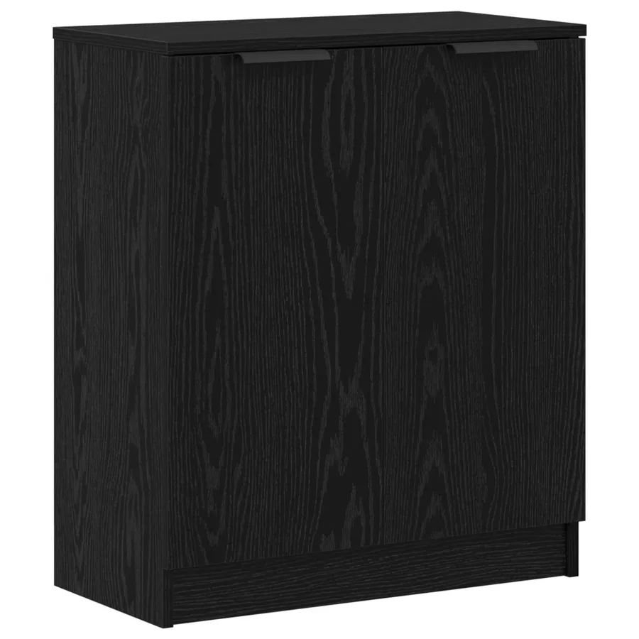 Buffet avec tiroir 3 pcs Chêne noir Bois d'ingénierie - 6
