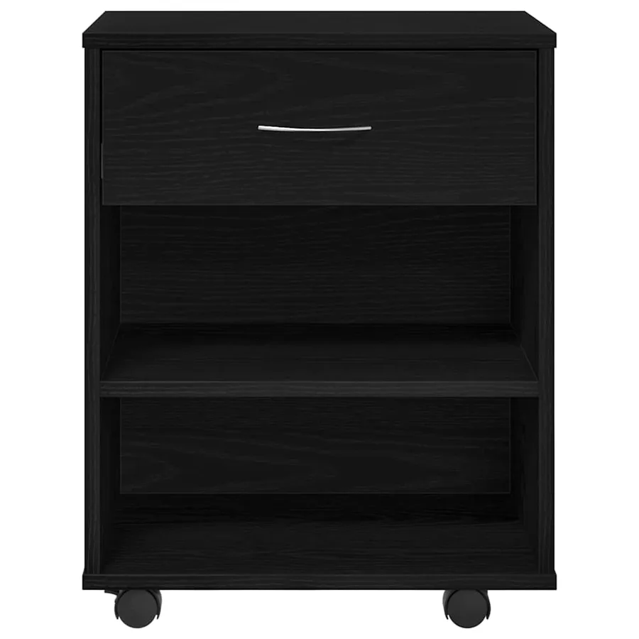 Armoire de rangement avec roue Chêne noir 46 x 36 x 59 cm - 7
