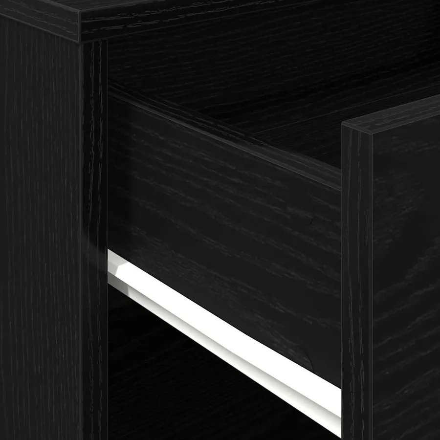 Armoire de rangement avec roue Chêne noir 46 x 36 x 59 cm - 9