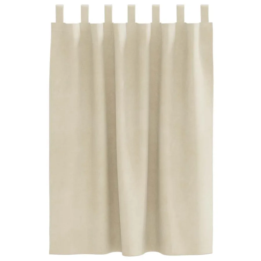 Rideaux occultants 2 pcs Crème 140 x 140 cm Velours - 4