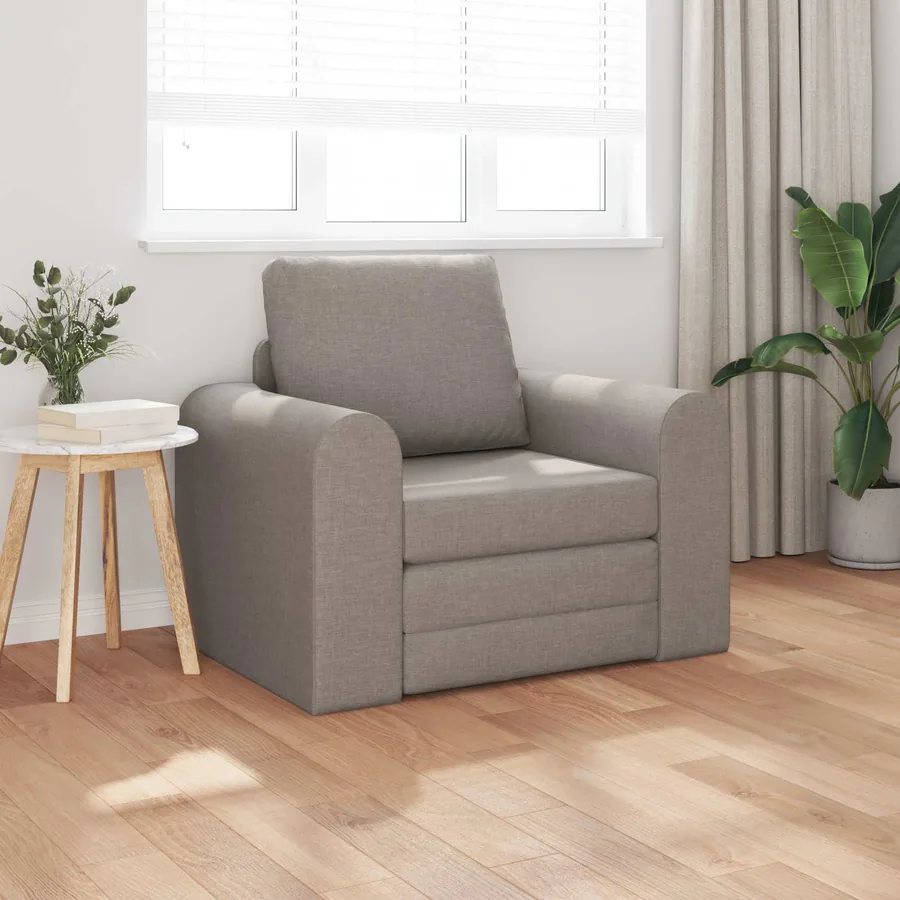 Canapé-Lit Taupe 98 x 71 x 83 cm tissu