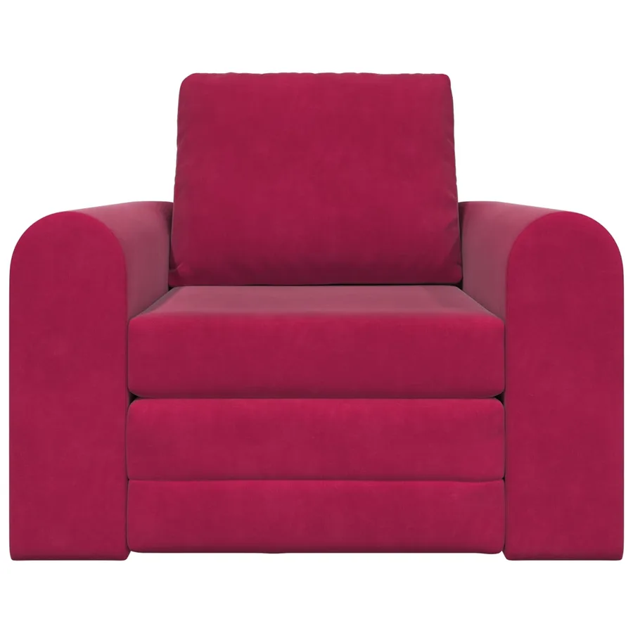 Canapé-Lit Bordeaux 98 x 71 x 83 cm Velours - 5