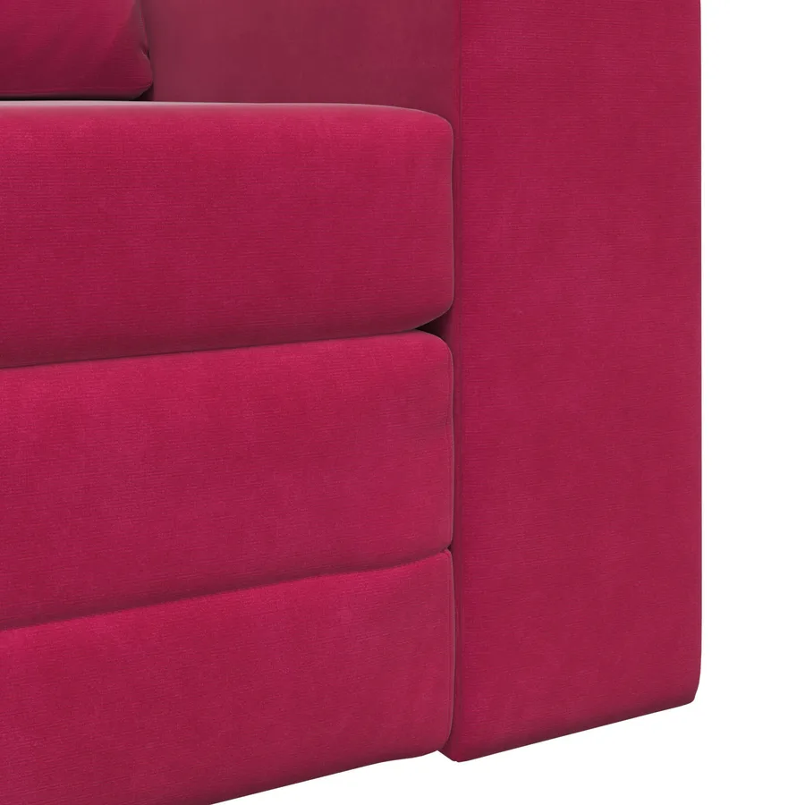 Canapé-Lit Bordeaux 98 x 71 x 83 cm Velours - 9
