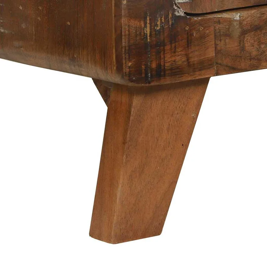 Table basse Multicolore 80 x 54 x 45 cm Bois Recyclé Solide - 10
