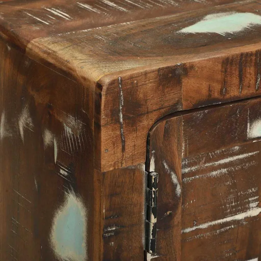 Table basse Multicolore 80 x 54 x 45 cm Bois Recyclé Solide - 11
