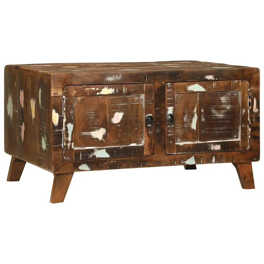 Table basse Multicolore 80 x 54 x 45 cm Bois Recyclé Solide - 2