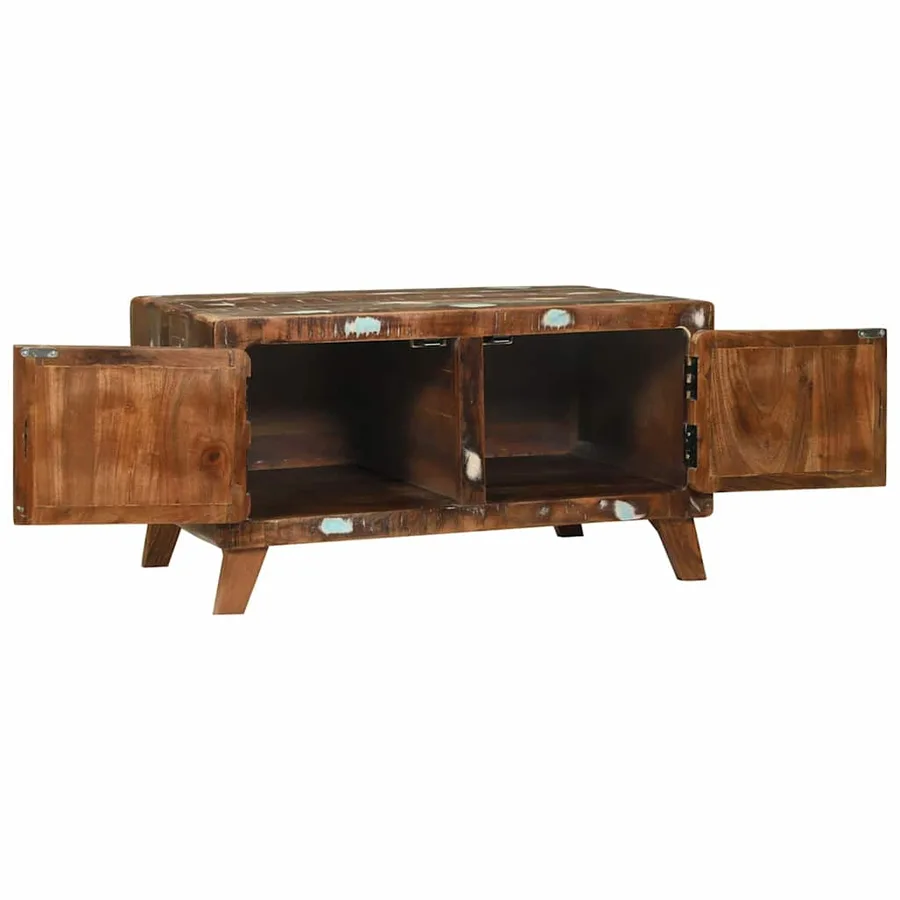 Table basse Multicolore 80 x 54 x 45 cm Bois Recyclé Solide - 3