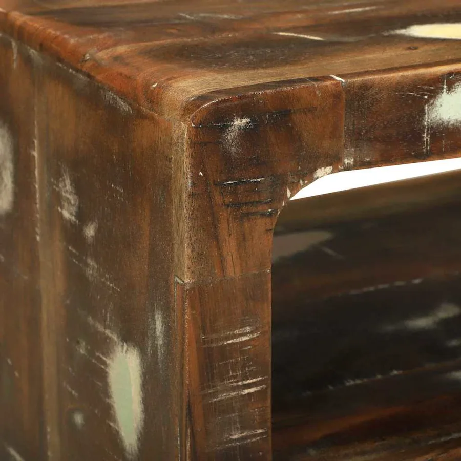 Meuble TV 60 x 32 x 36 cm Bois massif de récupération - 8