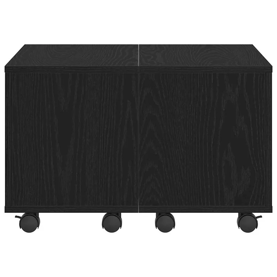 Table basse Chêne noir 60 x 60 x 38 cm Bois d'ingénierie - 6