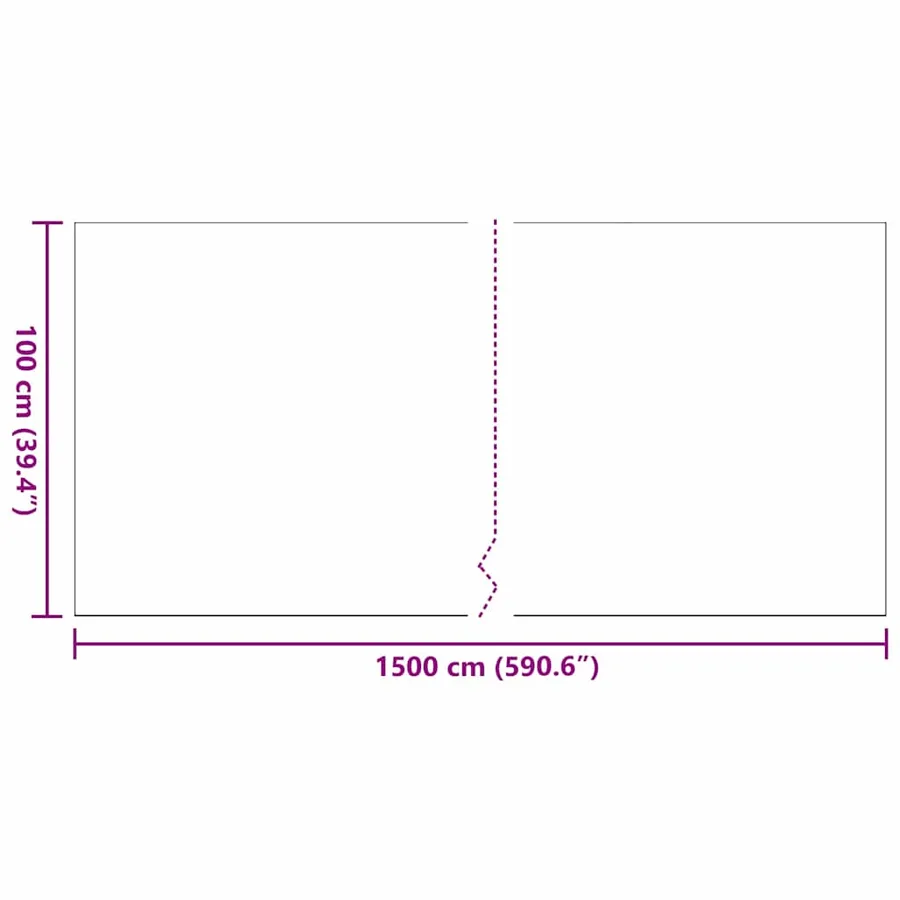 Gazon artificiel 1500 x 100 x 3 cm PP & PE - 9