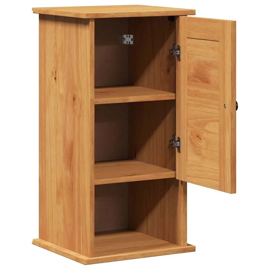 Armoire de salle de bain avec porte VIGO Marron et Marron Miel - 5