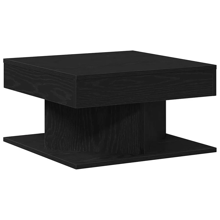 Table basse Chêne noir 57 x 57 x 30 cm Bois d'ingénierie - 5