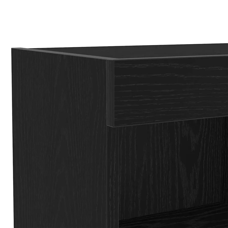 Meuble TV 4 pcs Chêne noir Bois d'ingénierie - 15