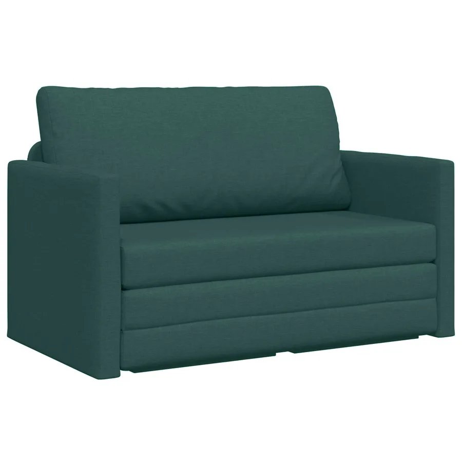 Canapé-Lit 110cm Vert foncé tissu - 2