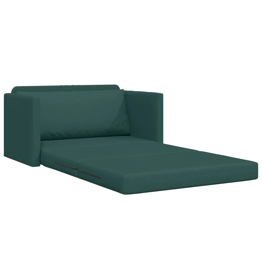 Canapé-Lit 110cm Vert foncé tissu - 4