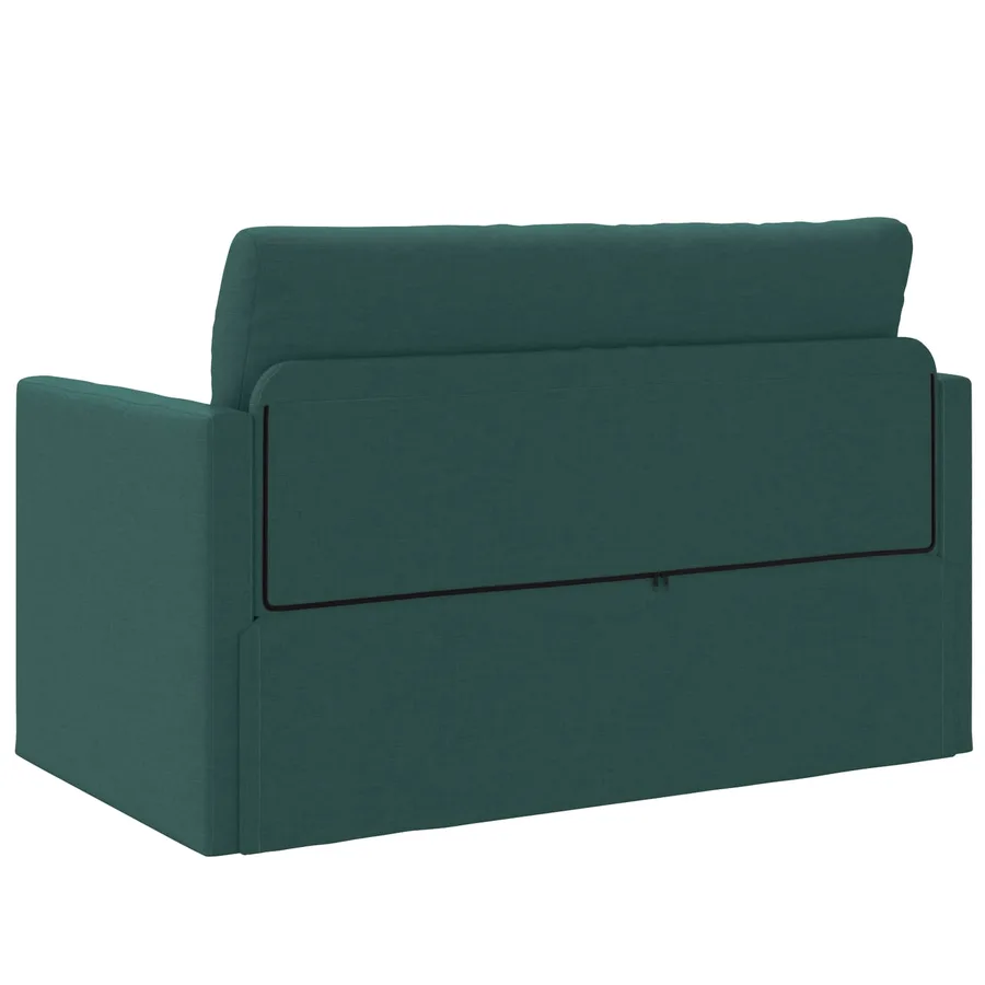 Canapé-Lit 110cm Vert foncé tissu - 7