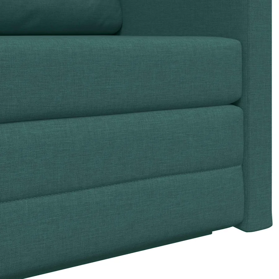 Canapé-Lit 110cm Vert foncé tissu - 9