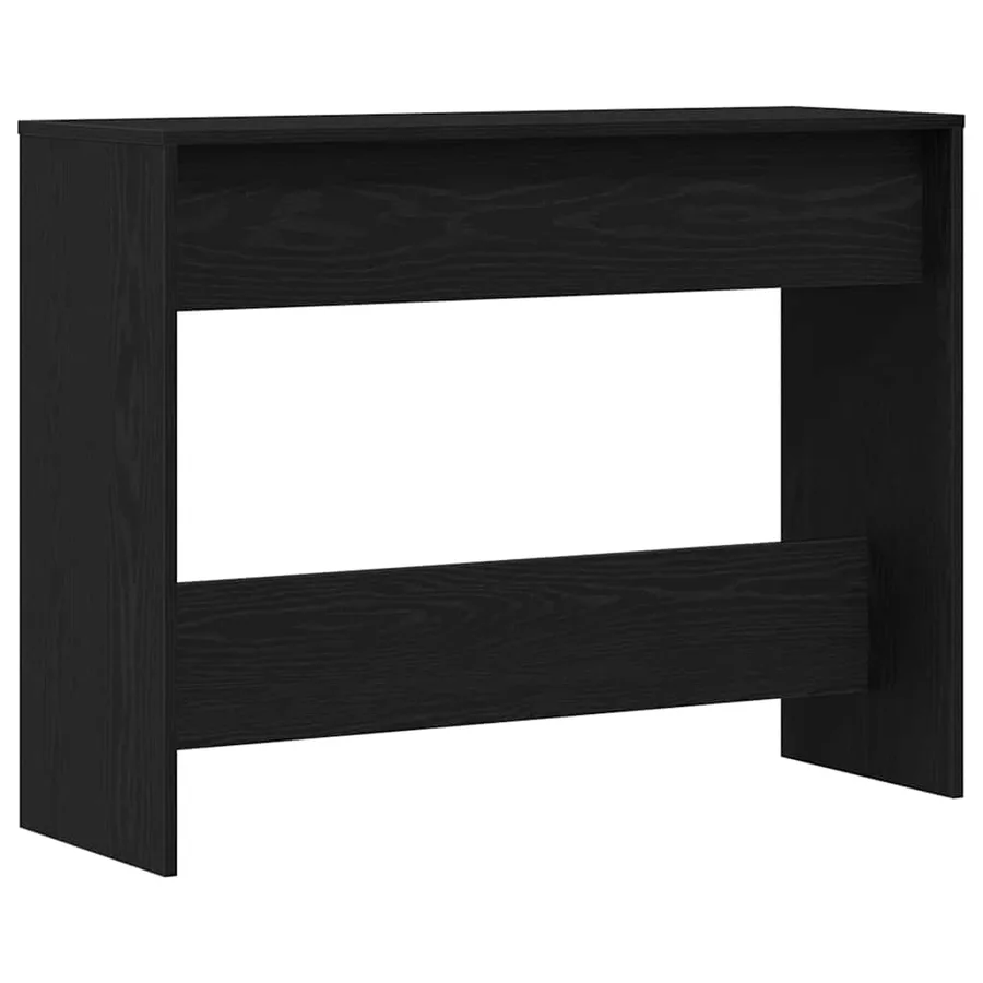 Table console Chêne noir 100 x 35 x 76,5 cm Bois d'ingénierie - 6
