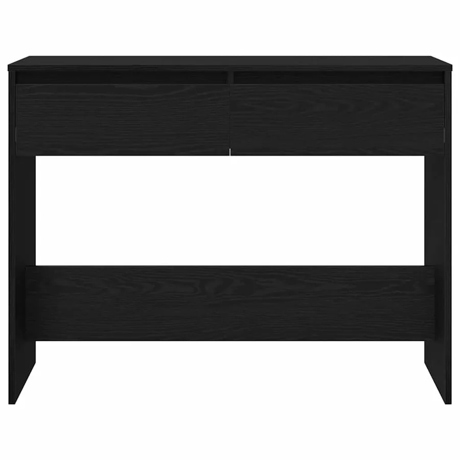 Table console Chêne noir 100 x 35 x 76,5 cm Bois d'ingénierie - 7