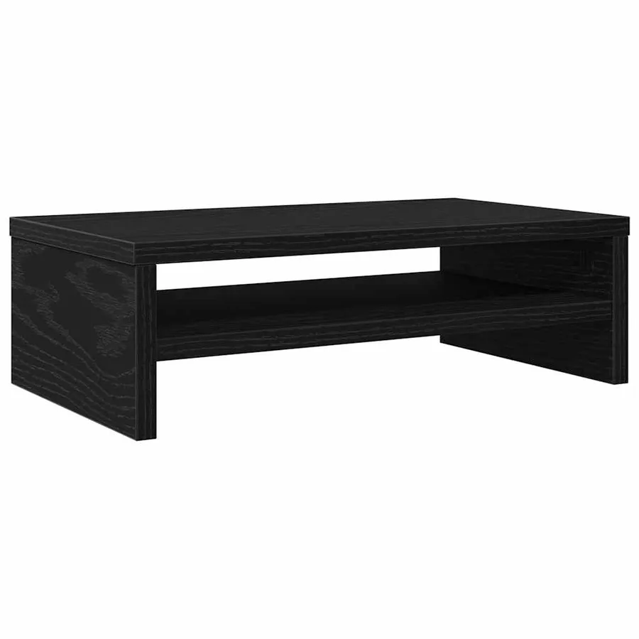 Support pour écran en chêne noir 42 x 24 x 13 cm bois composite - 2