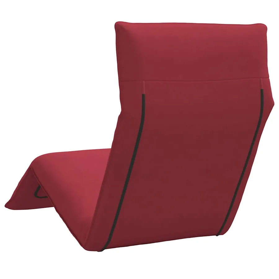 Transat pliant rouge vin 175 x 54 x 8,5 cm tissu Oxford - 6