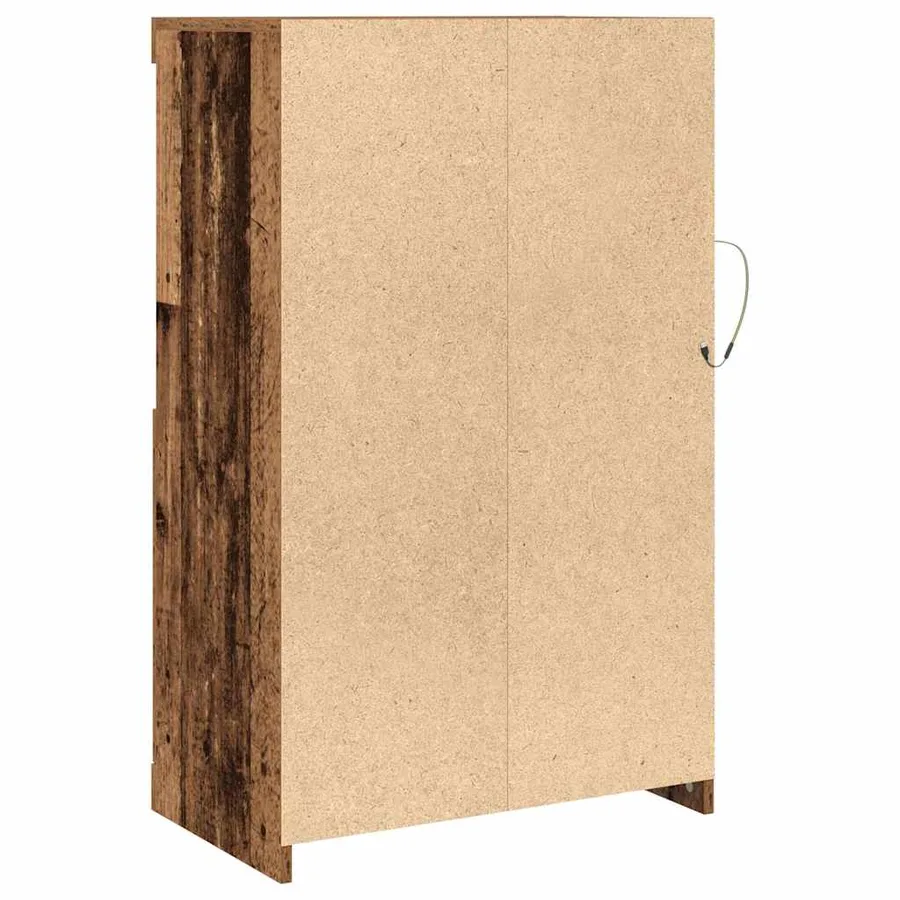 Buffet LED Bois ancien 60,5 x 37 x 100 cm Bois d'ingénierie - 9