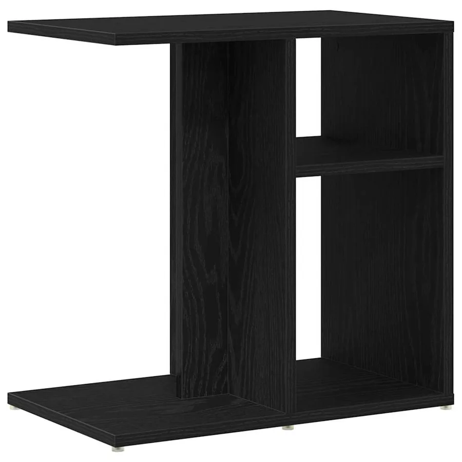 Table d'appoint Chêne noir 50 x 30 x 50 cm Bois d'ingénierie - 5