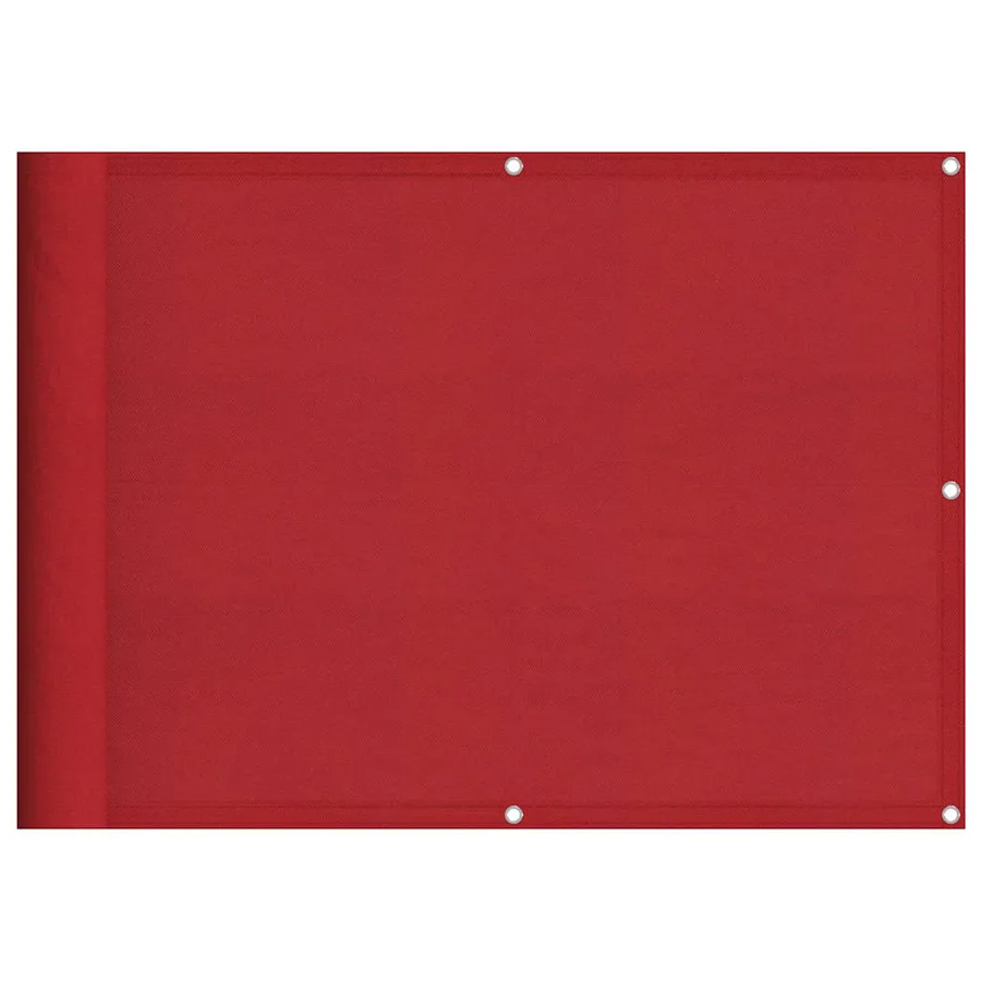 Paravent de balcon rouge 75 x 800 cm 100 % polyester Oxford - 2