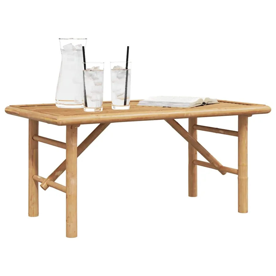 Table basse Marron 90 x 50 x 43 cm Bambou - 3