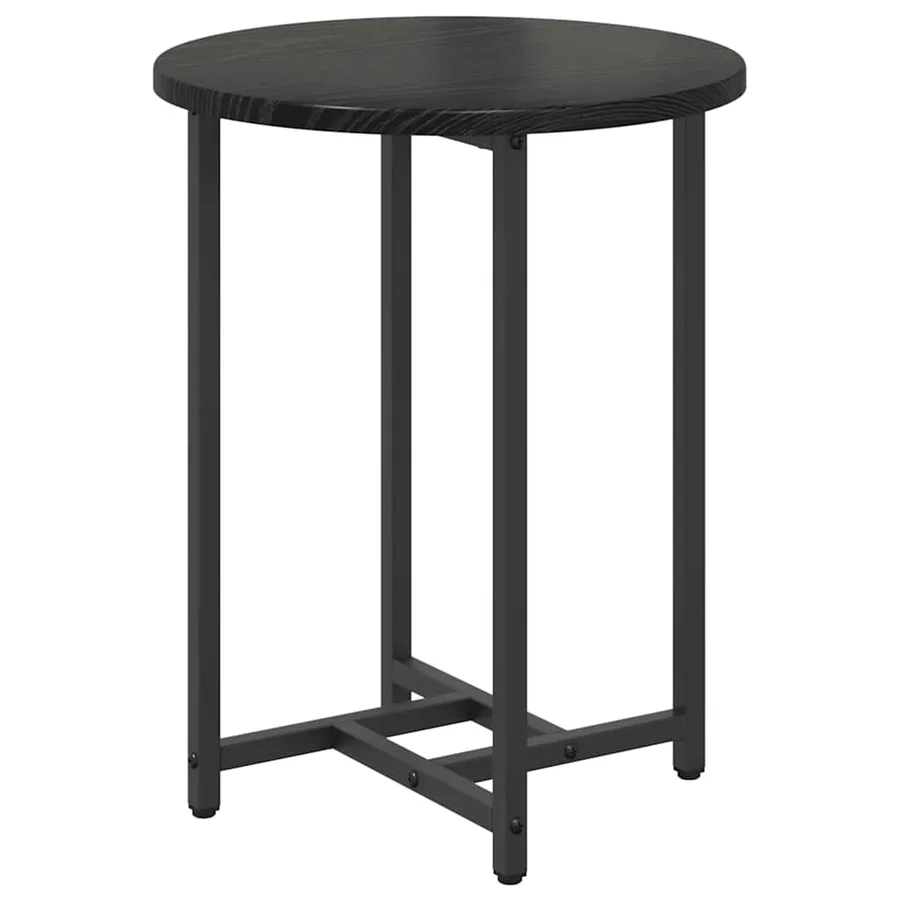 Ensemble de tables d'appoint 2 pcs Chêne noir - 6