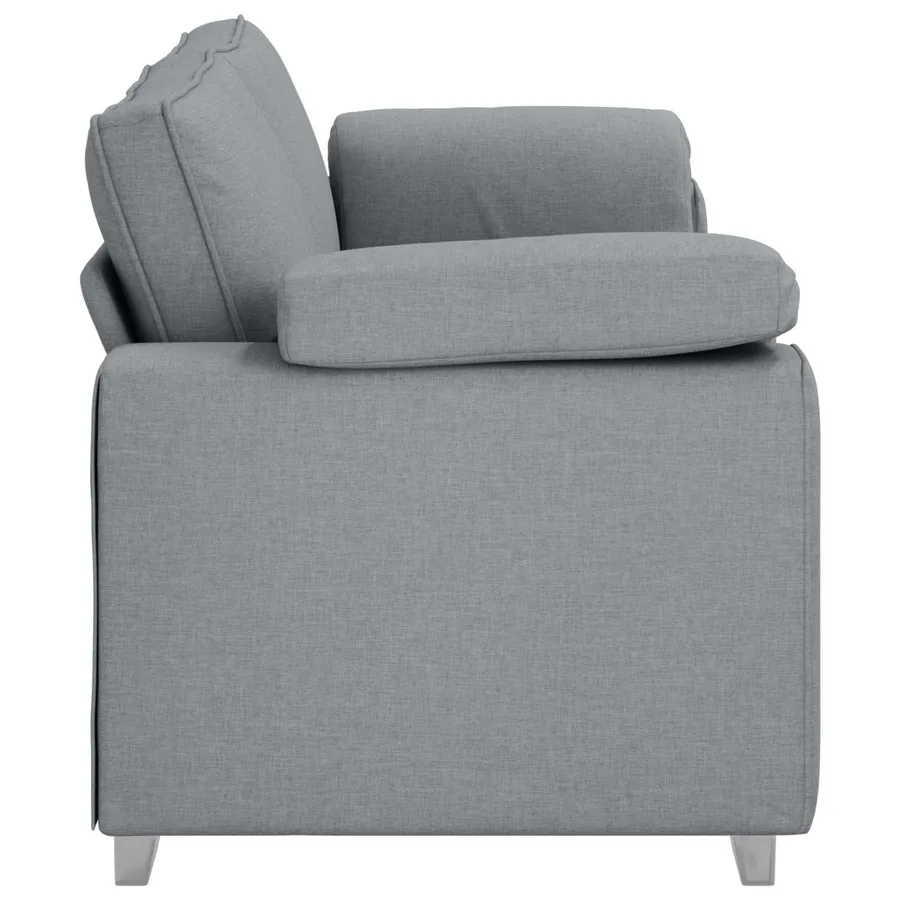 Sofa 3 places Gris clair 220 cm tissu - 5